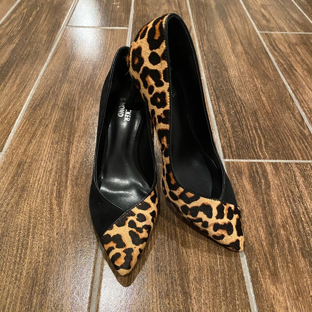 Brand New Bleecker & Bond Leopard and Black Heels